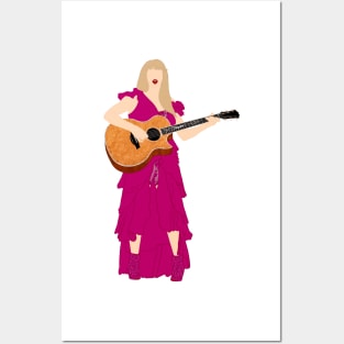 Eras Surprise Song Guitar + Pink Dress Posters and Art